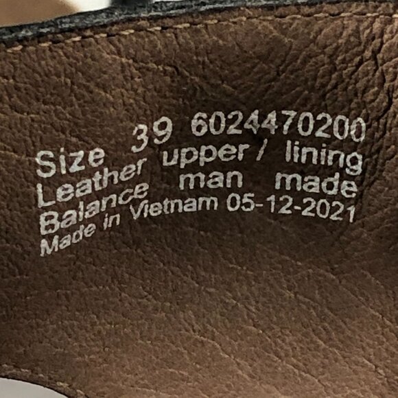 Dansko Women's Size 39 (8.5-9) Reece Black Waxy Leather Slingback Sandals - Picture 15 of 16